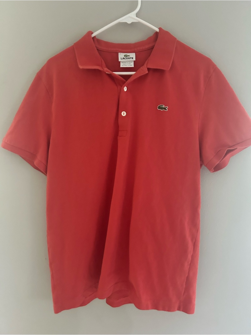 Lacoste Men's Coral Short-Sleeve Pique Polo